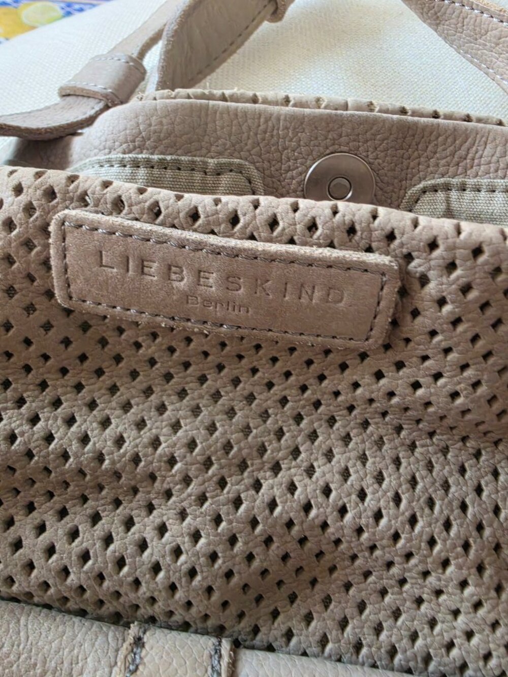 Liebeskind Berlin Genuine Leather Perforated Shoulder Bag – Brand New with Tags